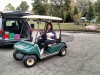 Jenn in golf cart